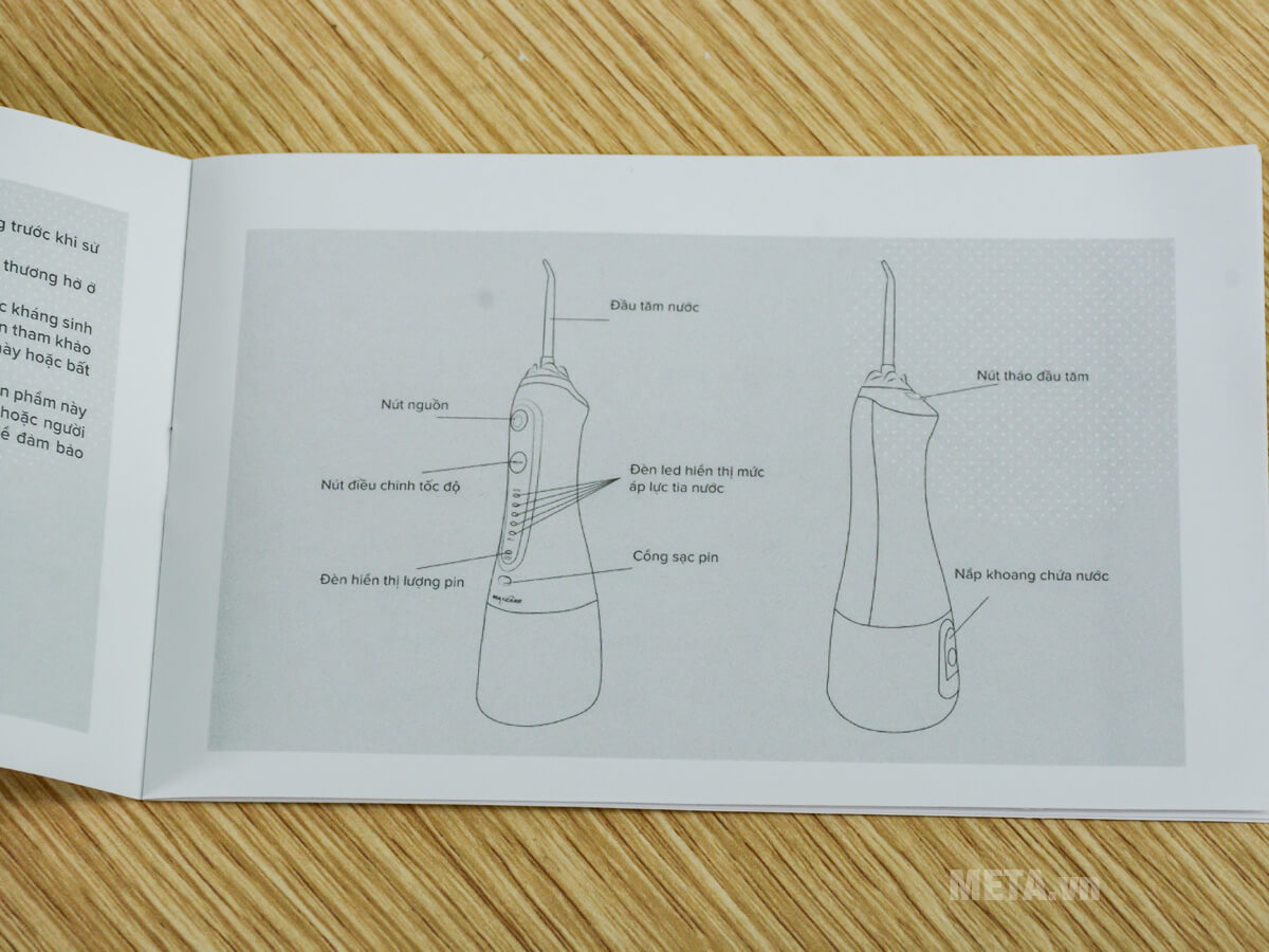 Máy tăm nước cầm tay Maxcare Max456S