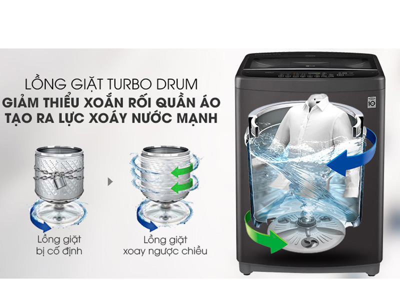Máy giặt lồng đứng LG Inverter 11.5 kg T2351VSAB