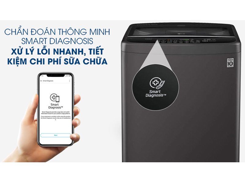 Máy giặt lồng đứng LG Inverter 11.5 kg T2351VSAB