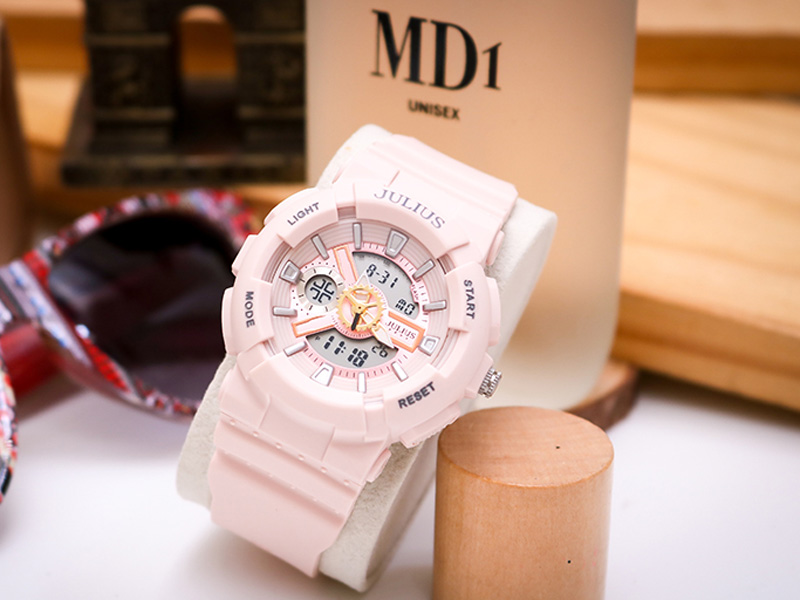 Đồng hồ nữ JA-1276 Julius Hàn Quốc thể thao chống thấm nước