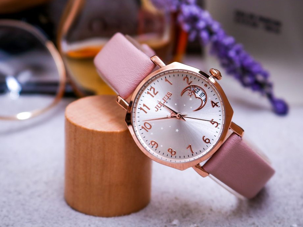 Đồng hồ nữ Julius JA-1211 Hàn Quốc dây da