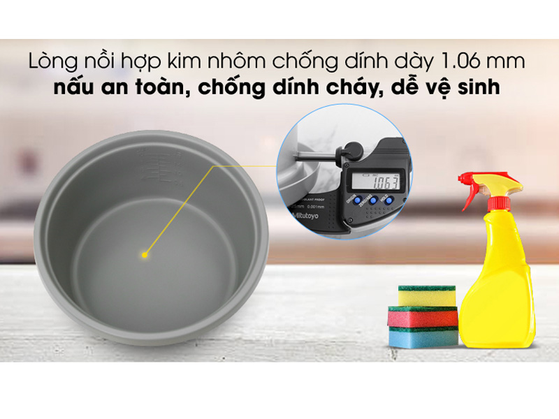 Nồi cơm nắp rời Toshiba RC-18MH2PV(F) 1.8 lít