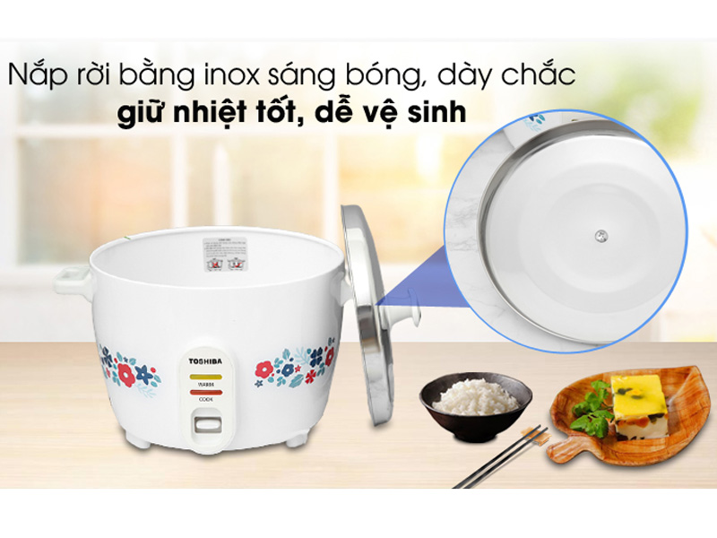 Nồi cơm nắp rời Toshiba RC-18MH2PV(F) 1.8 lít