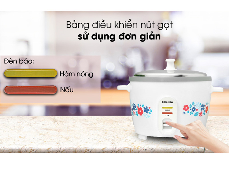 Nồi cơm nắp rời Toshiba RC-18MH2PV(F) 1.8 lít
