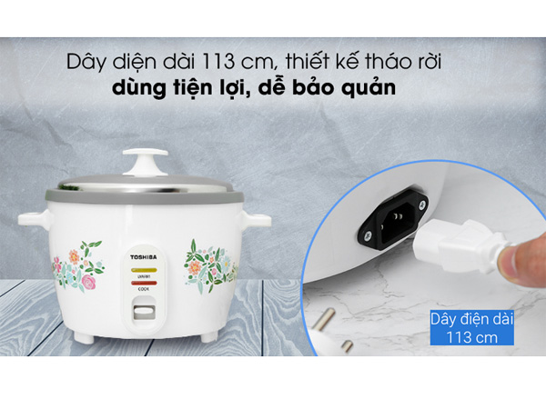 Nồi cơm nắp rời Toshiba RC-18MH1PV(F) 1.8 lít
