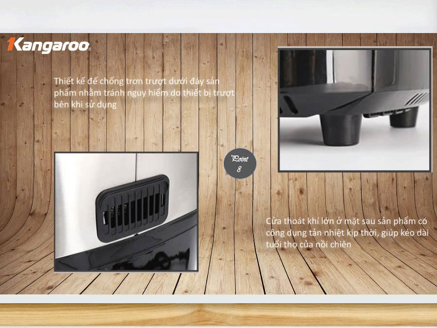 Lò chiên không dầu Kangaroo KG12AF1A 12 Lít