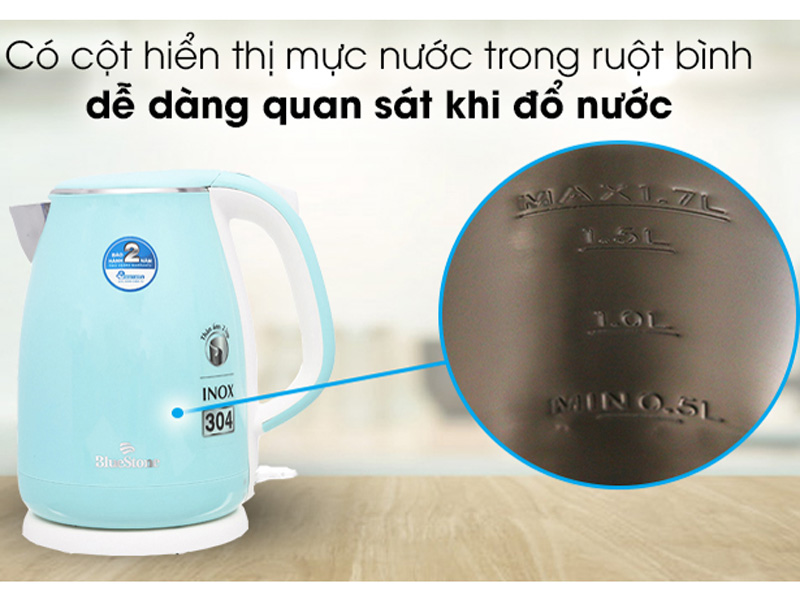 Ấm siêu tốc Bluestone KTB-3458 (1.7 lít)