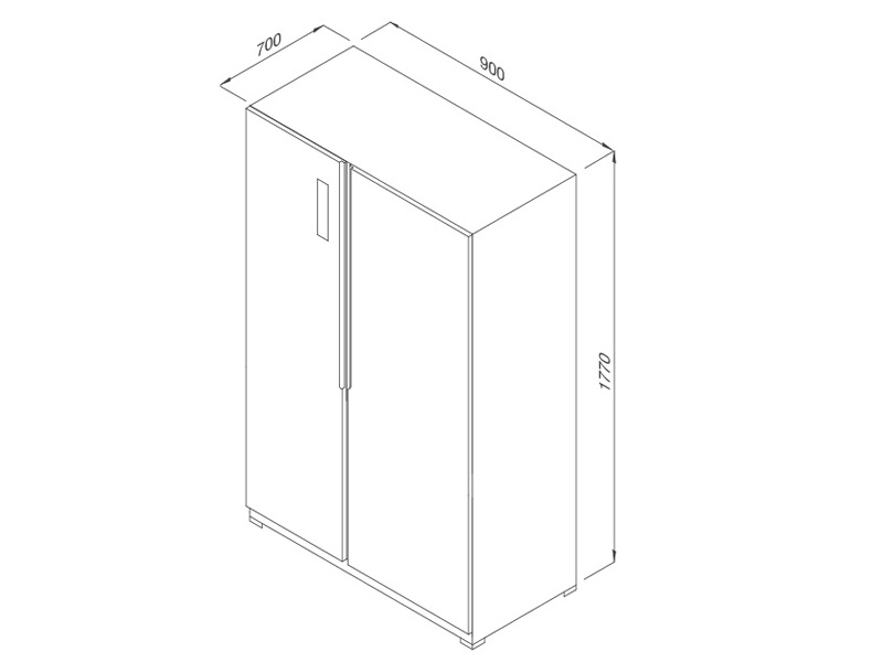 Tủ lạnh side by side Malloca MF-521SBS