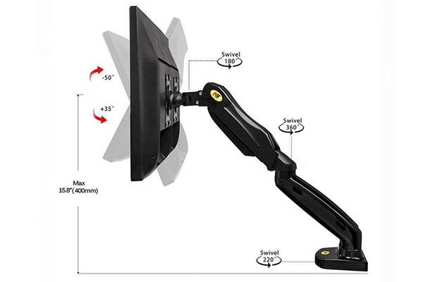 Giá treo 2 màn hình máy tính North Bayou F160 (17"- 27")