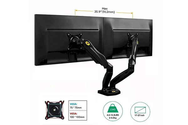 Giá treo 2 màn hình máy tính North Bayou F160 (17"- 27")