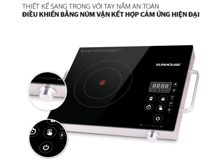Bếp hồng ngoại cảm ứng Sunhouse SHD6017