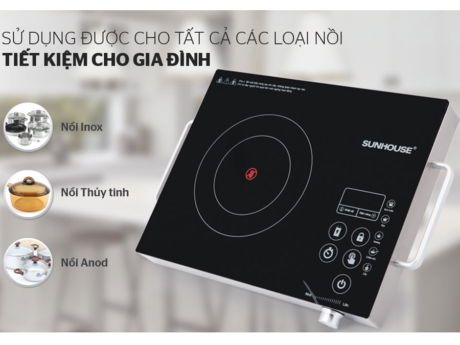 Bếp hồng ngoại cảm ứng Sunhouse SHD6017