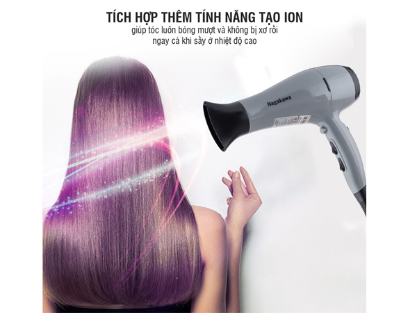 Máy sấy tóc tạo ion âm Nagakawa NAG1606 (2000W)