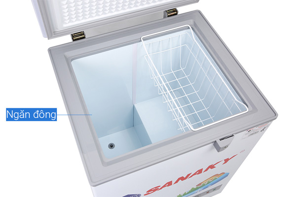 Tủ đông 1 ngăn Sanaky mặt kính cường lực VH-1599HYKD (100 lít)