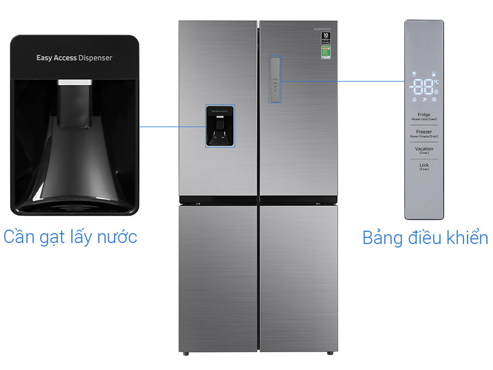 Tủ lạnh Samsung Inverter 488 lít RF48A4010M9/SV