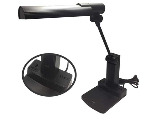 Đèn bàn khớp quay bóng led 7w Lioa 03C (Có 1 ổ cắm đa năng, sạc USB)