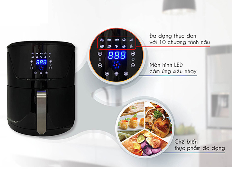 Nồi chiên không dầu điện tử Magic Eco AC121 (7 lít)