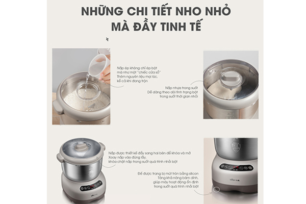 Máy nhào bột tự động Bear DM-B70V1 - 7 lít