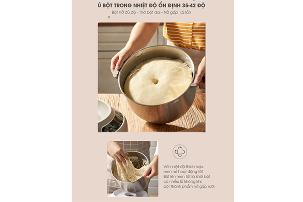 Máy nhào bột tự động Bear DM-B70V1 - 7 lít