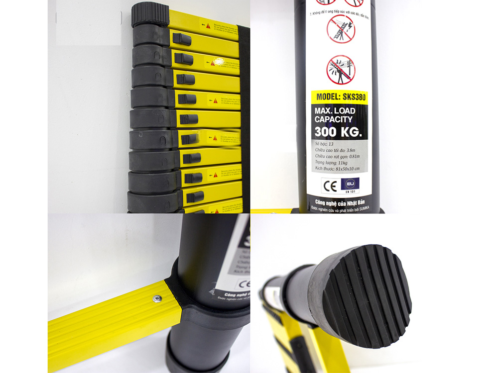 Thang nhôm rút đơn Sumika SKS380