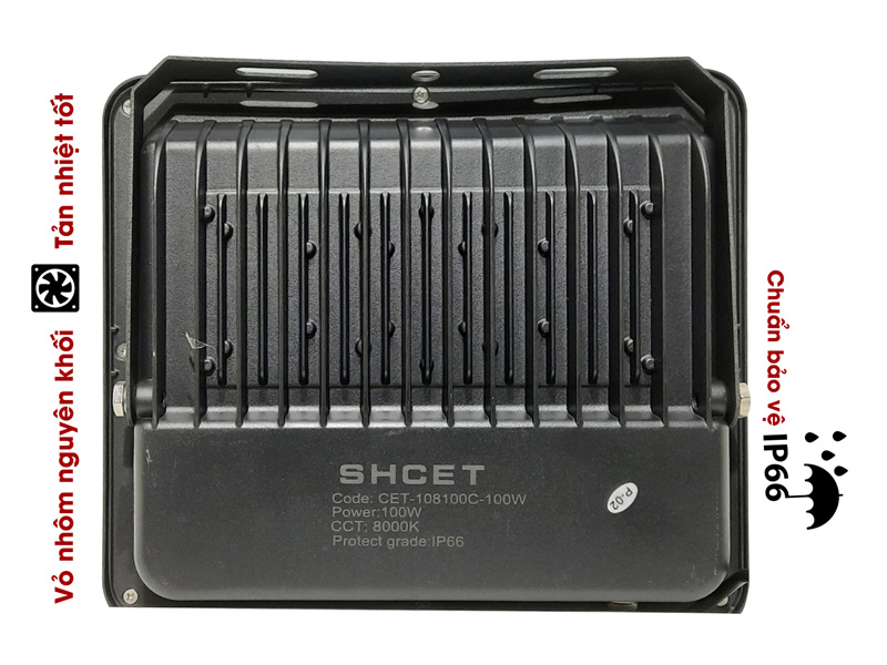 Đèn Solar LED năng lượng mặt trời CET-108100C-100W (chiếu sáng 230m2)