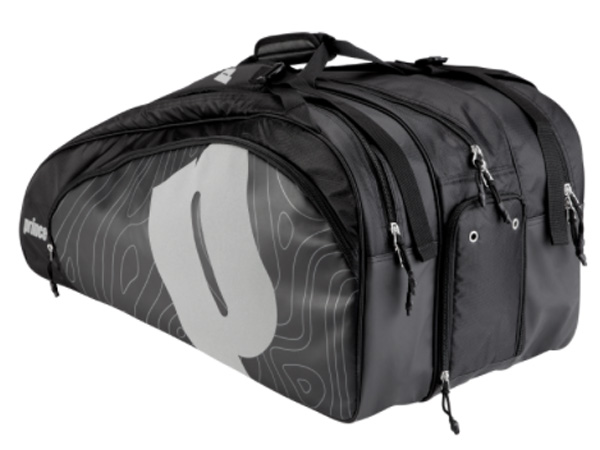 Túi đựng vợt Prince Tour Reflective 19 12 Racket Đen/Bạc (3 ngăn)