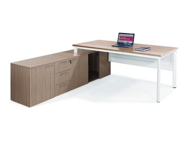 Bàn làm việc lãnh đạo 2m BLD04 (kèm tủ phụ)