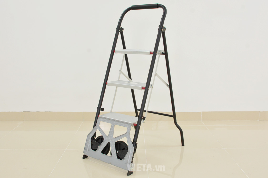 Thang nhôm kết hợp xe đẩy hàng đa năng Kachi MK-183