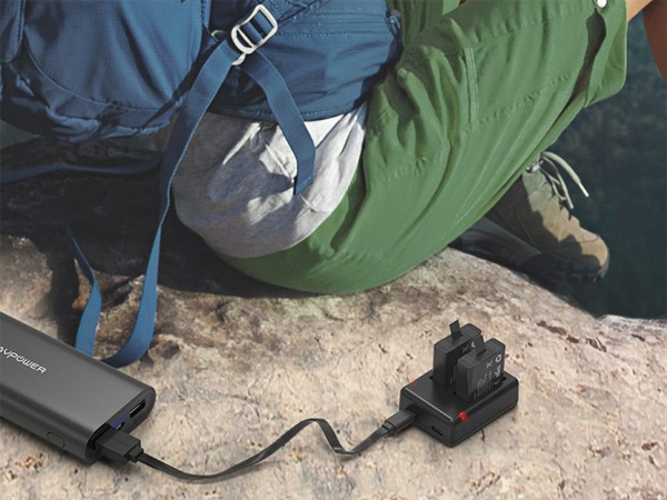 Bộ pin sạc Gopro Hero 5,6,7 Ravpower RP-PB074