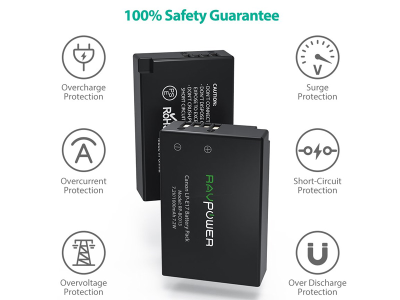 Bộ pin sạc Ravpower RP-BC013 cho Canon LP-E17