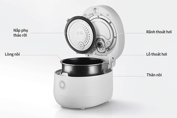 Nồi cơm điện Cuckoo CR-0675F (1.08 lít, màu trắng)