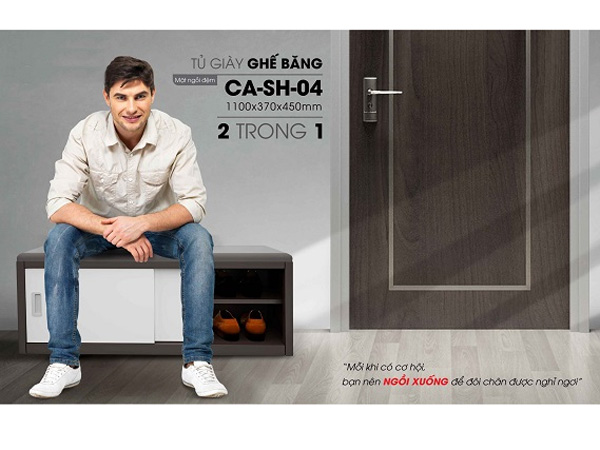 Tủ giày ghế băng Xuân Hòa CA-SH-04