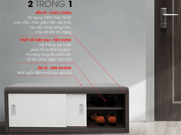 Tủ giày ghế băng Xuân Hòa CA-SH-04