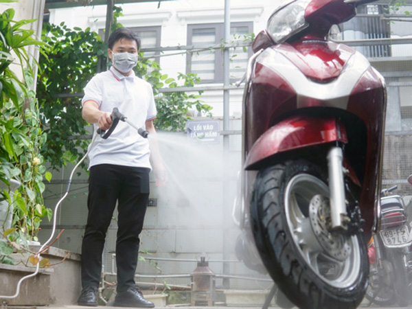 Máy rửa xe mô tơ cảm ứng từ Fujihome PW01