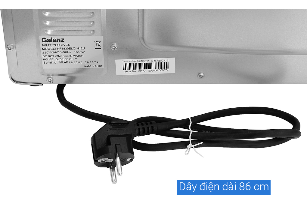 Lò nướng và chiên không dầu Galanz KF1830ELQ-H12U 30 lít
