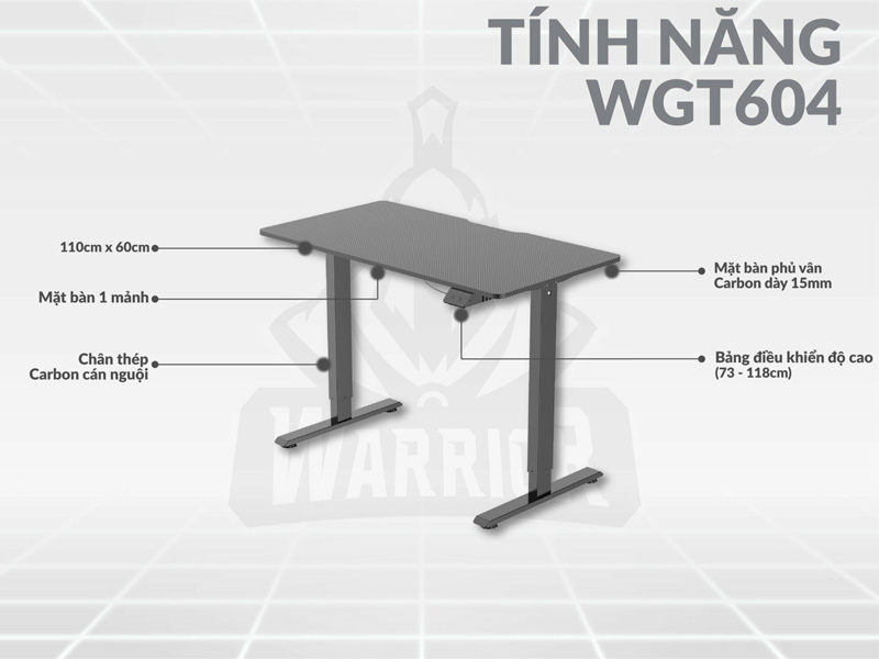 Bàn nâng hạ Warrior Paladin Series WGT604