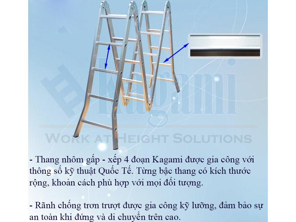 Thang nhôm gấp khúc Kagami KT-67D