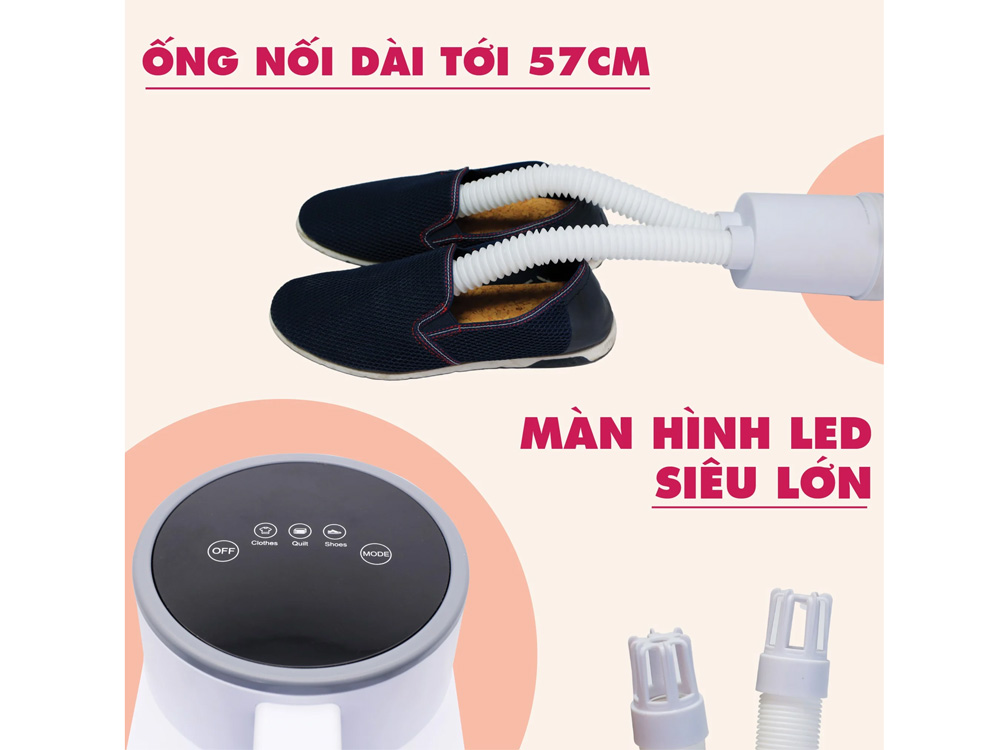 Máy sấy diệt khuẩn quần áo, chăn nệm, giày Mishio MK308