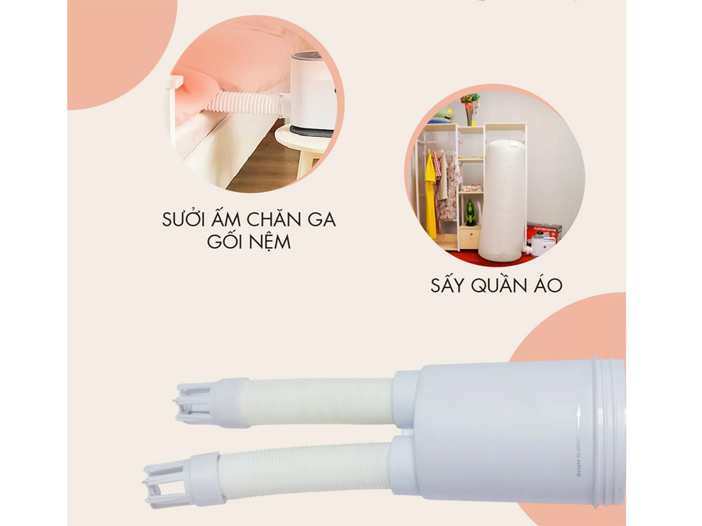 Máy sấy diệt khuẩn quần áo, chăn nệm, giày Mishio MK308