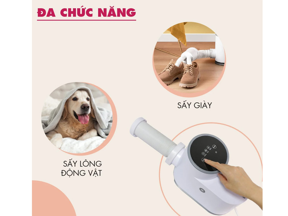 Máy sấy diệt khuẩn quần áo, chăn nệm, giày Mishio MK308