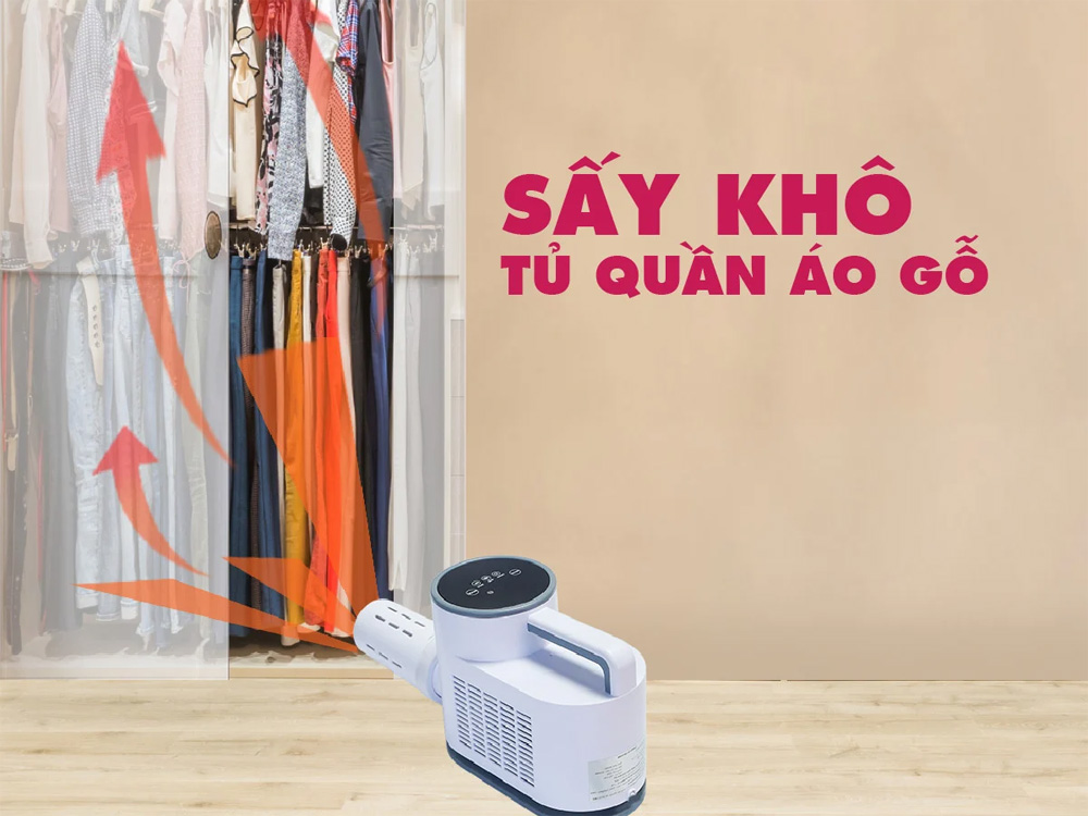 Máy sấy diệt khuẩn quần áo, chăn nệm, giày Mishio MK308