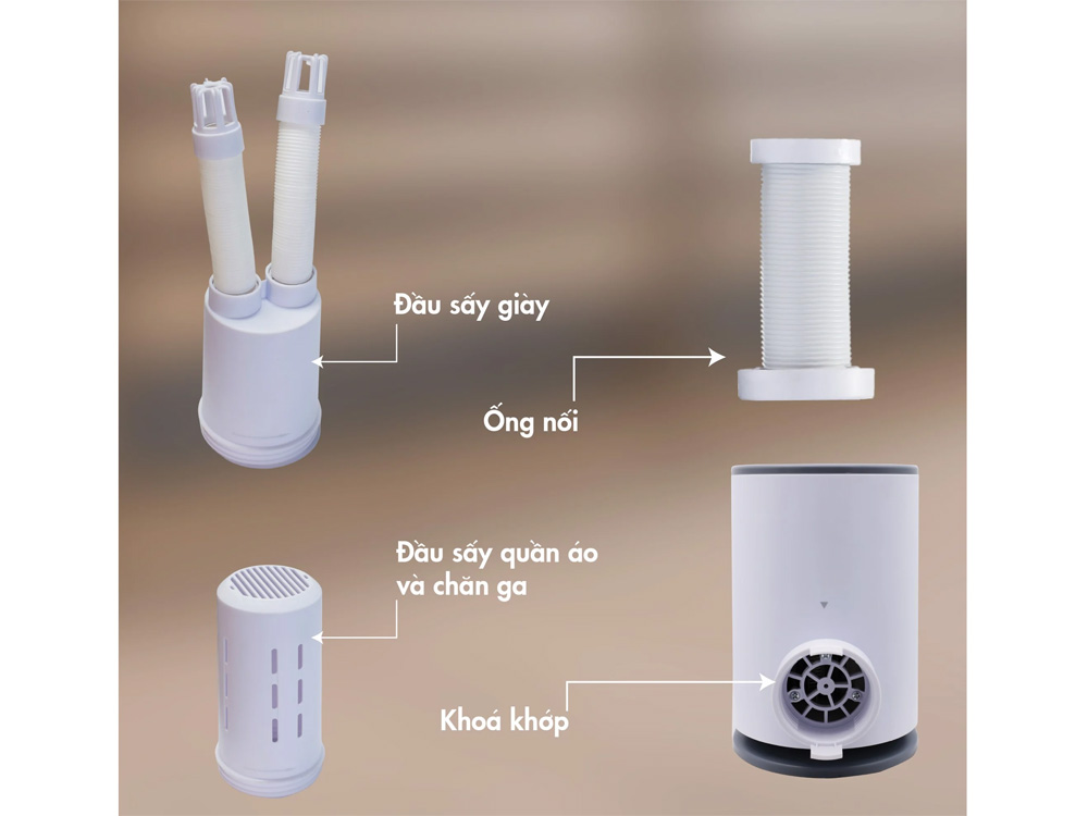 Máy sấy diệt khuẩn quần áo, chăn nệm, giày Mishio MK308