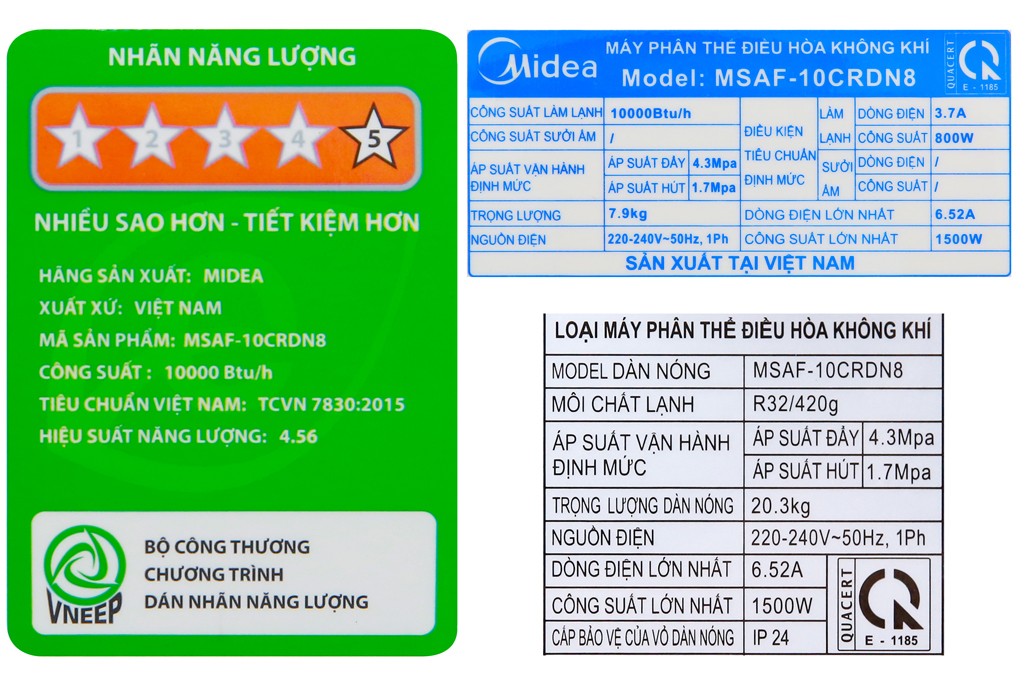 Máy lạnh inverter Midea MSAFC-10CRDN8 - 1HP