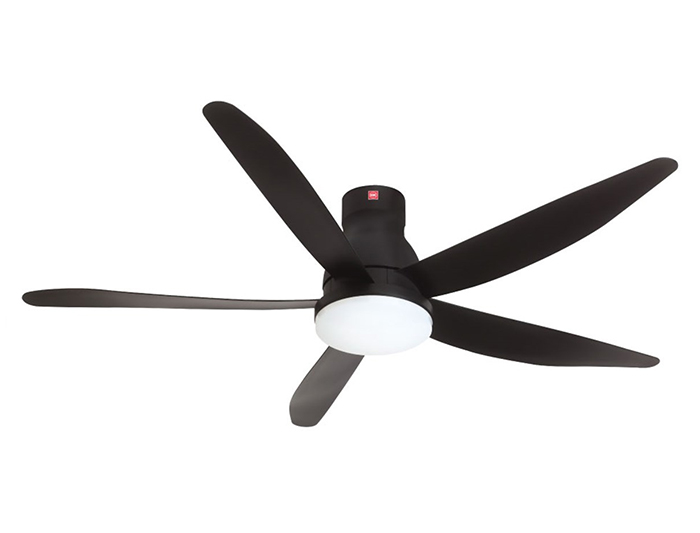 Quạt trần KDK U60FW (5 cánh - 9 tốc độ - có điều khiển - có đèn led)