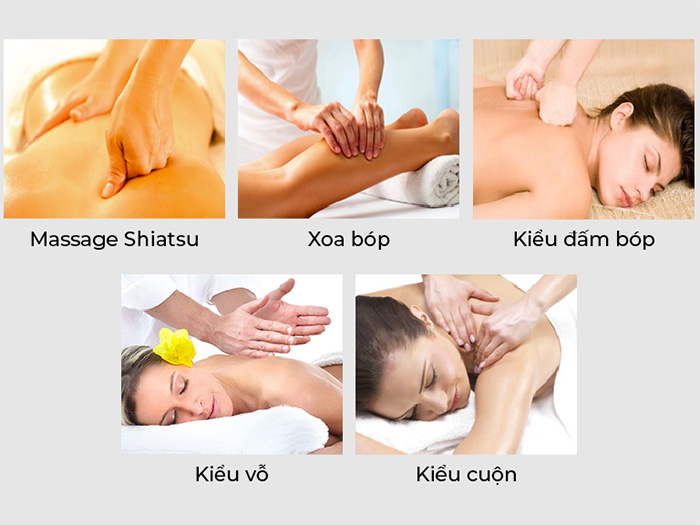 5 chế độ massage