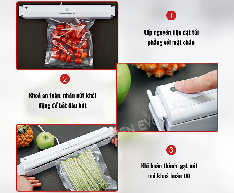 Hướng dẫn sử dụng máy hút chân không mini VC01 New