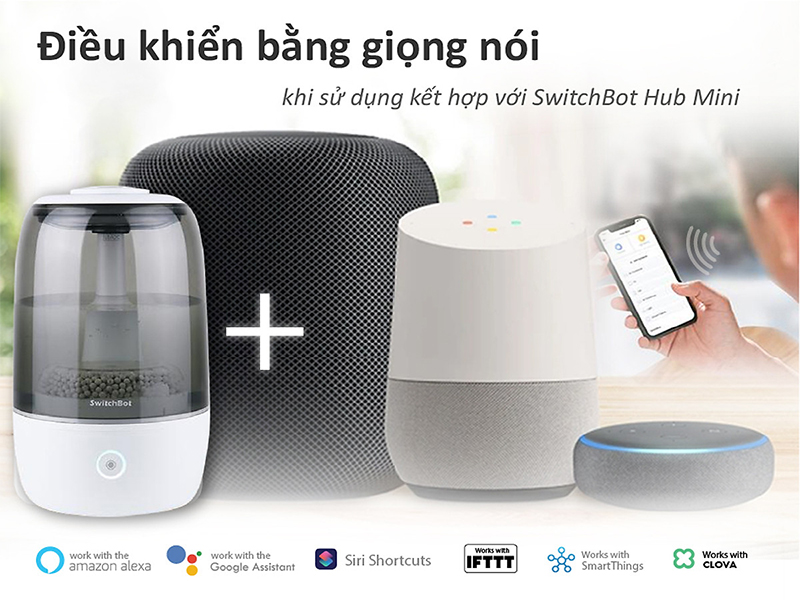 Máy phun sương tạo ẩm thông minh SwitchBot Smart Humidifier 3.5L