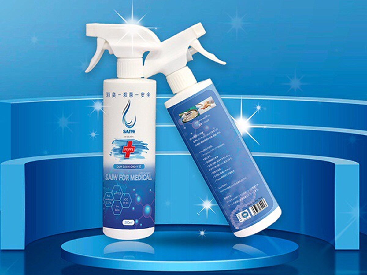 Chai xịt khử khuẩn, khử mùi dùng cho y tế Saiw for Medical (500ml)