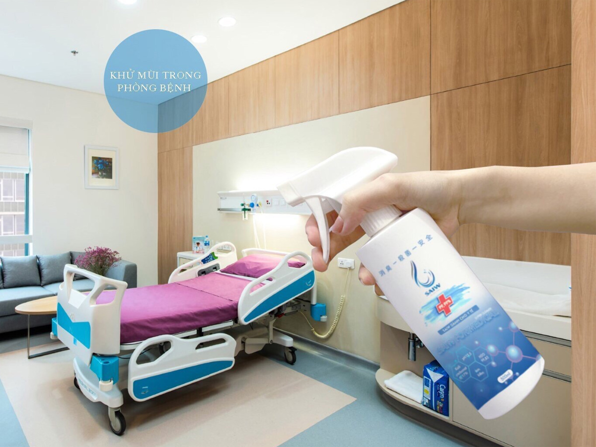 Chai xịt khử khuẩn, khử mùi dùng cho y tế Saiw for Medical (500ml)