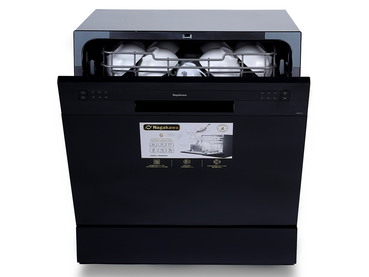 Máy rửa bát 8 bộ cao cấp Nagakawa NAG NK8D01M